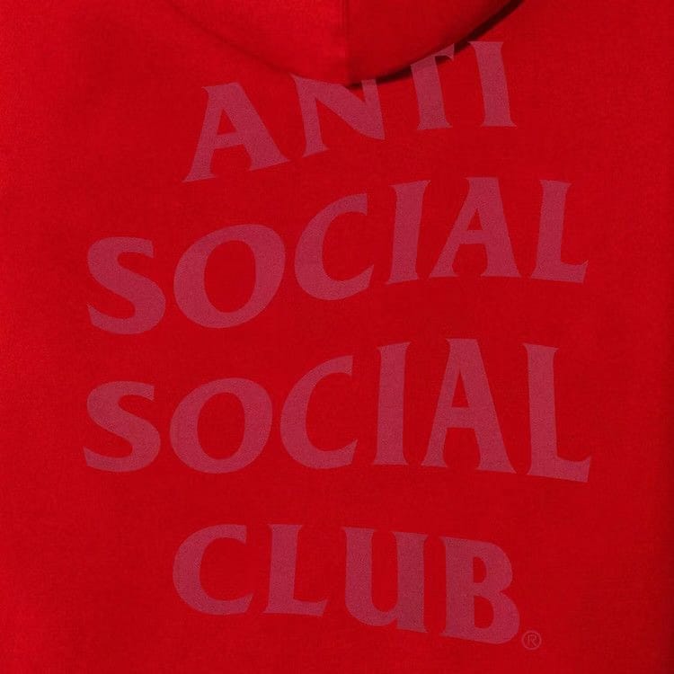 Anti Social Social Club Analogous Hoodie Red