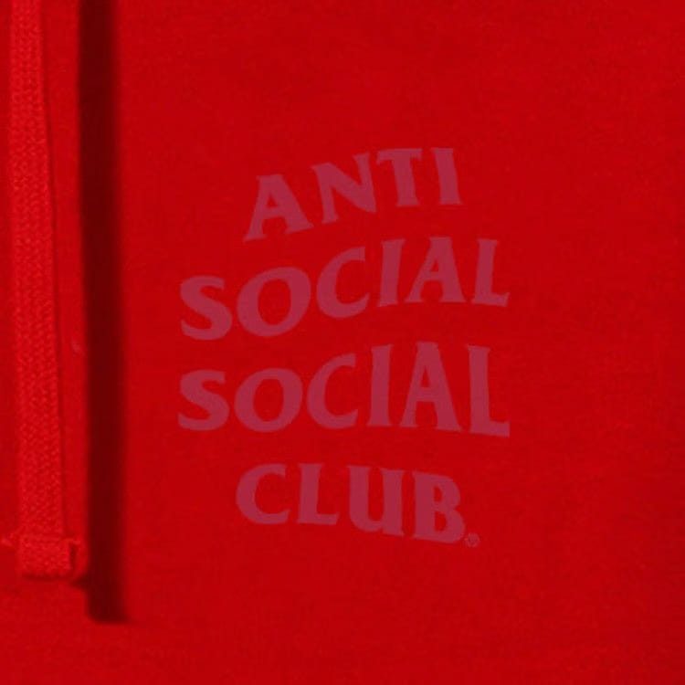 Anti Social Social Club Analogous Hoodie Red