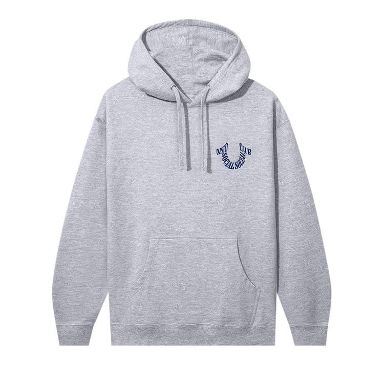 Anti Social Social Club x True Religion Anti-Truth Premium Heavyweight Hoodie Grey