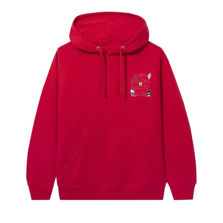 Anti Social Social Club x Hello Kitty And Friends Hoodie Red