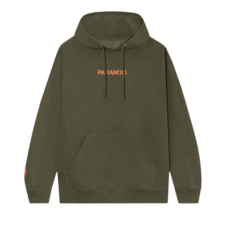 Anti Social Social Club x Undefeated Paranoid Hoodie Olive