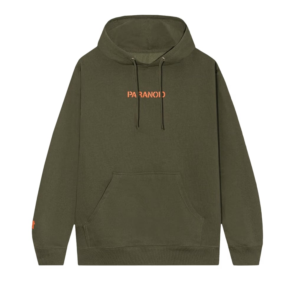 Anti Social Social Club x Undefeated Paranoid Hoodie Olive