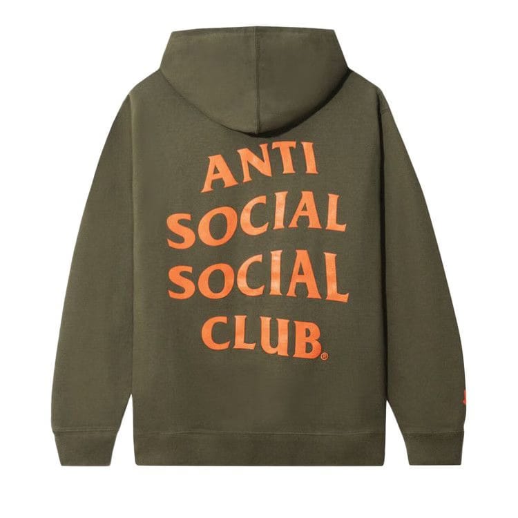 Anti Social Social Club x Undefeated Paranoid Hoodie Olive