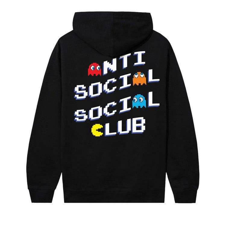 Anti Social Social Club x Pac Man Pixel Hoodie Black