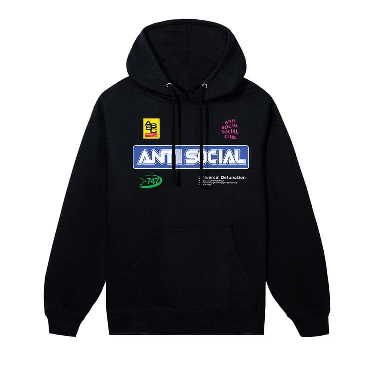 Anti Social Social Club Sponsored Hoodie Black