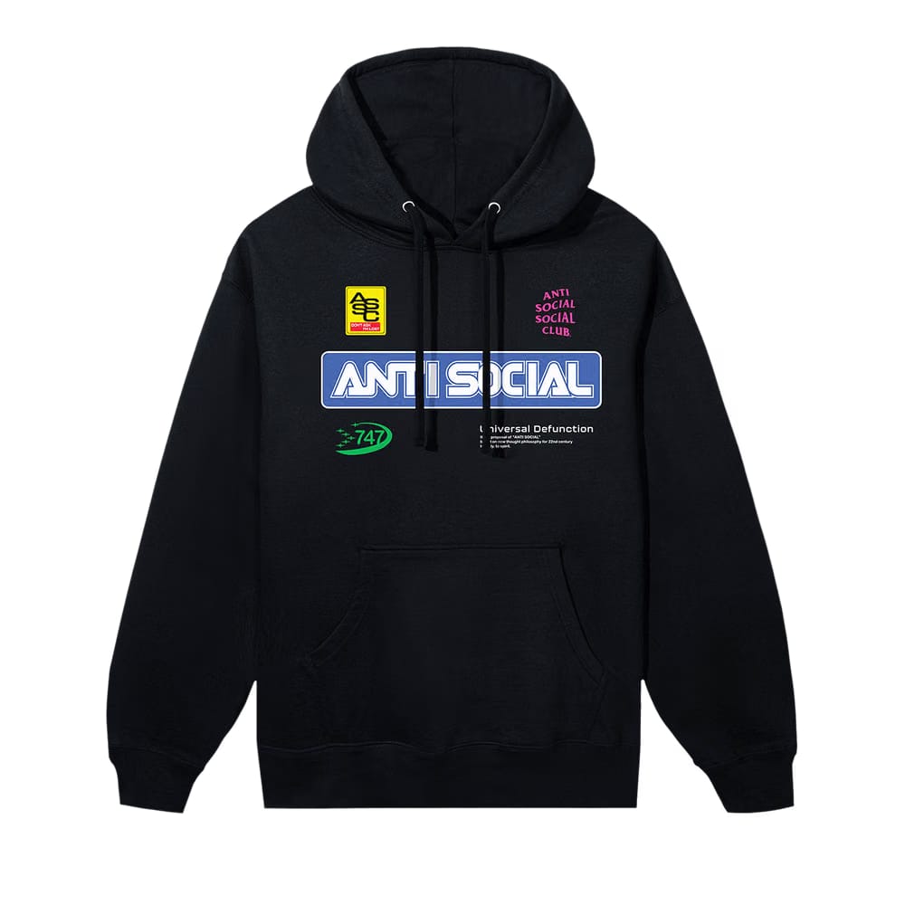Anti Social Social Club Sponsored Hoodie Black
