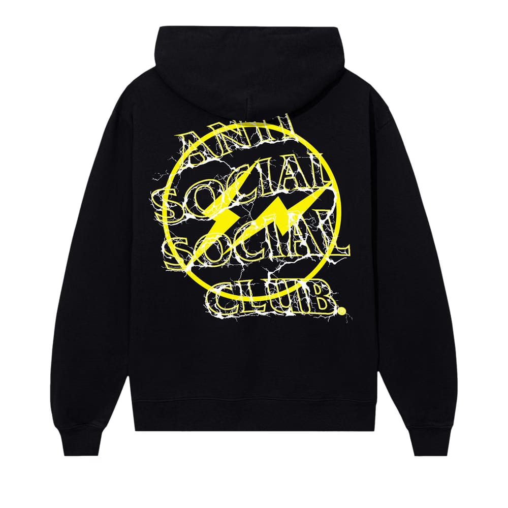 Anti Social Social Club x Fragment Design Bolt Hoodie Black/Yellow