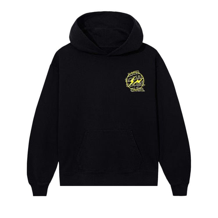 Anti Social Social Club x Fragment Design Bolt Hoodie Black/Yellow
