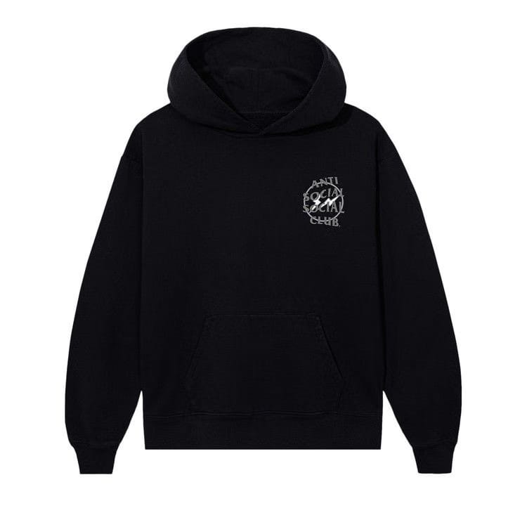 Anti Social Social Club x Fragment Design Half Tone Logo Hoodie Black/Grey