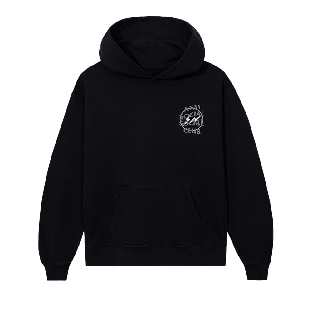 Anti Social Social Club x Fragment Design Half Tone Logo Hoodie Black/Grey