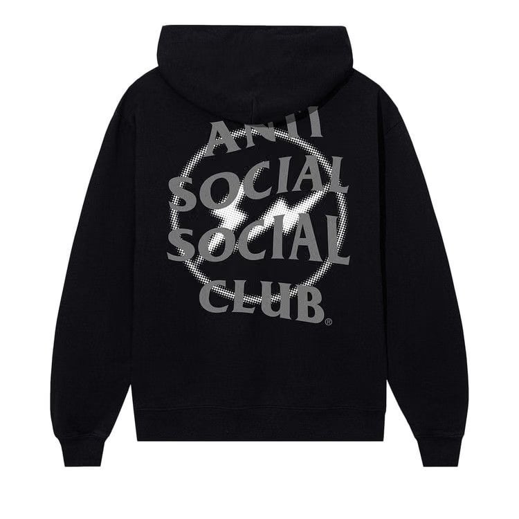 Anti Social Social Club x Fragment Design Half Tone Logo Hoodie Black/Grey