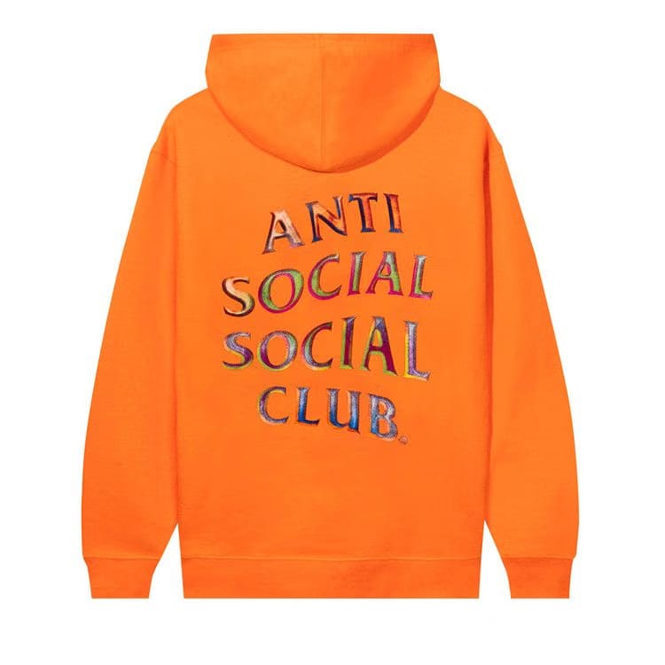 Anti Social Social Club Temporary Memory Hoodie Orange