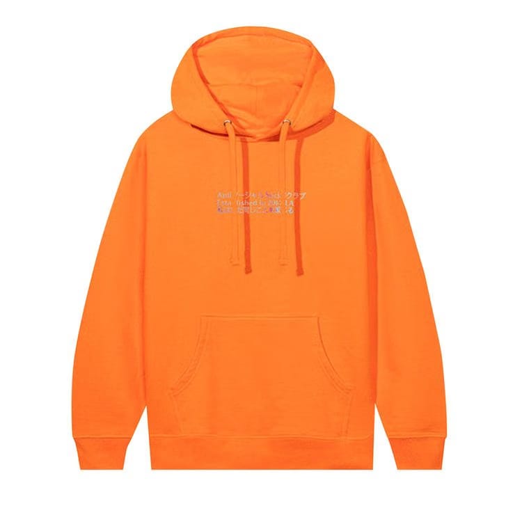 Anti Social Social Club Temporary Memory Hoodie Orange