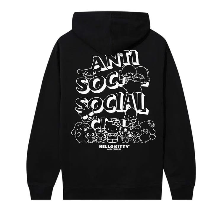 Anti Social Social Club x Hello Kitty Weird Hoodie Black
