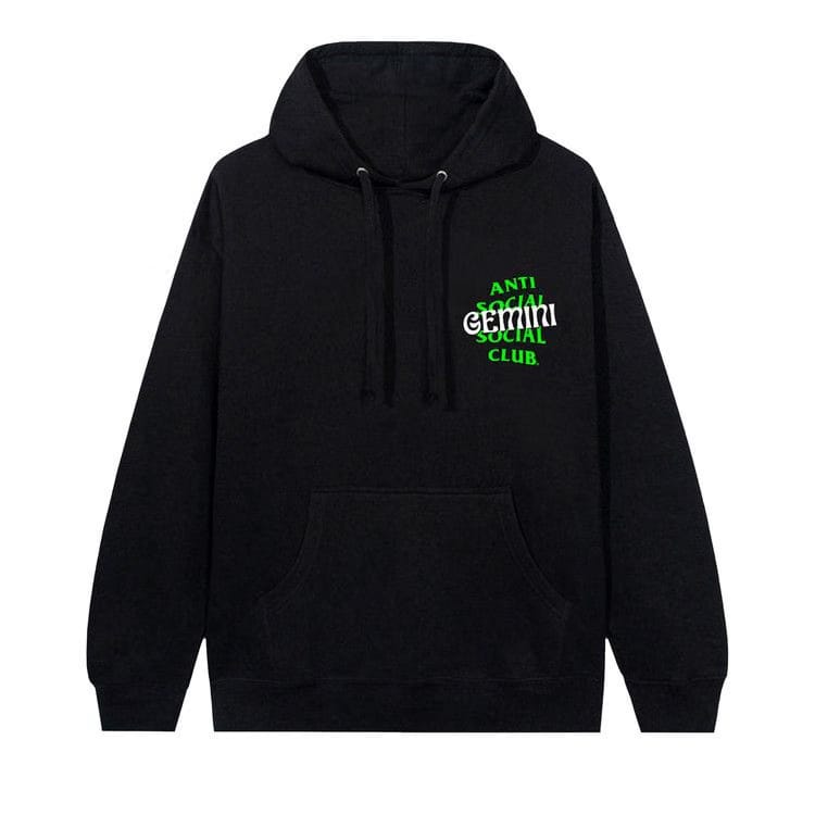 Anti Social Social Club Gemini Hoodie Black