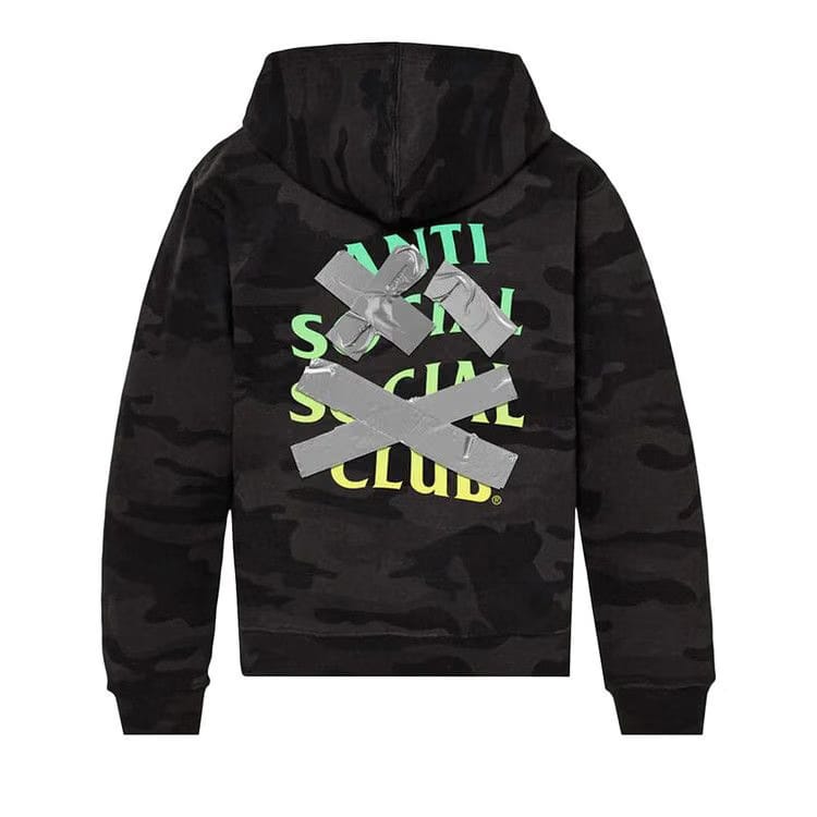 Anti Social Social Club Cancelled Again Hoodie Black Camo