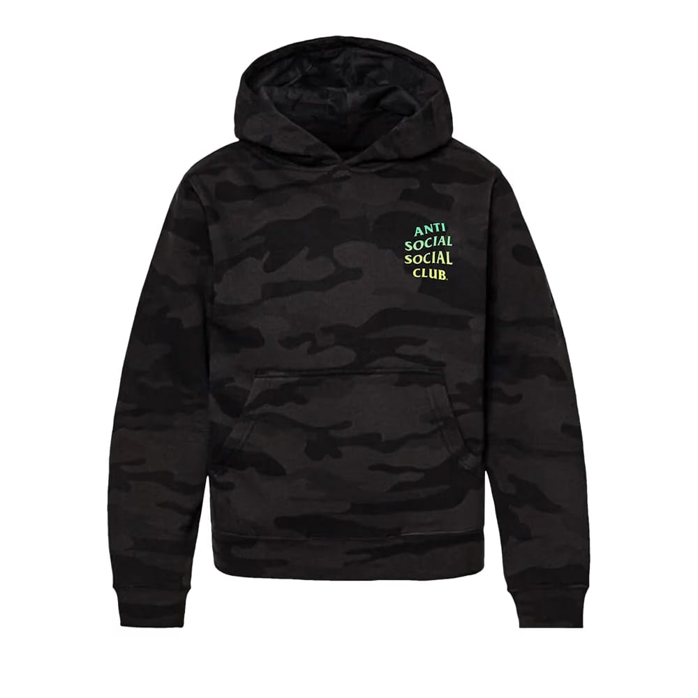 Anti Social Social Club Cancelled Again Hoodie Black Camo