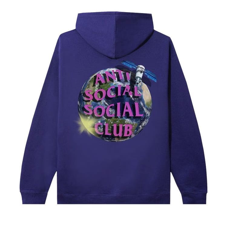 Anti Social Social Club Worldwide Hoodie Purple