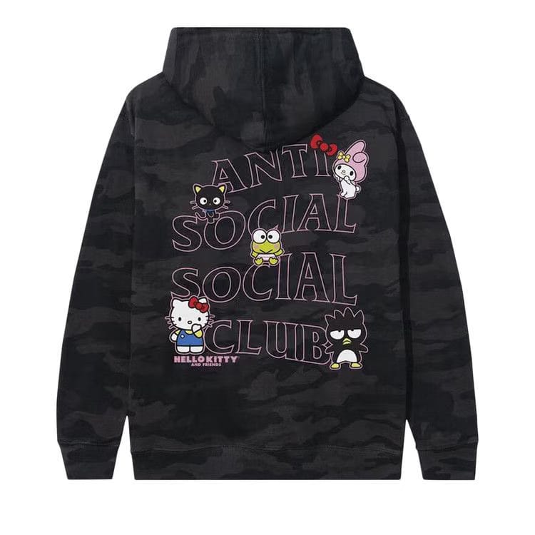 Anti Social Social Club x Hello Kitty And Friends Hoodie Black Camo