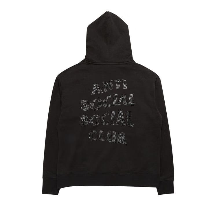 Anti Social Social Club Mind Games Rhinestone Hoodie Black