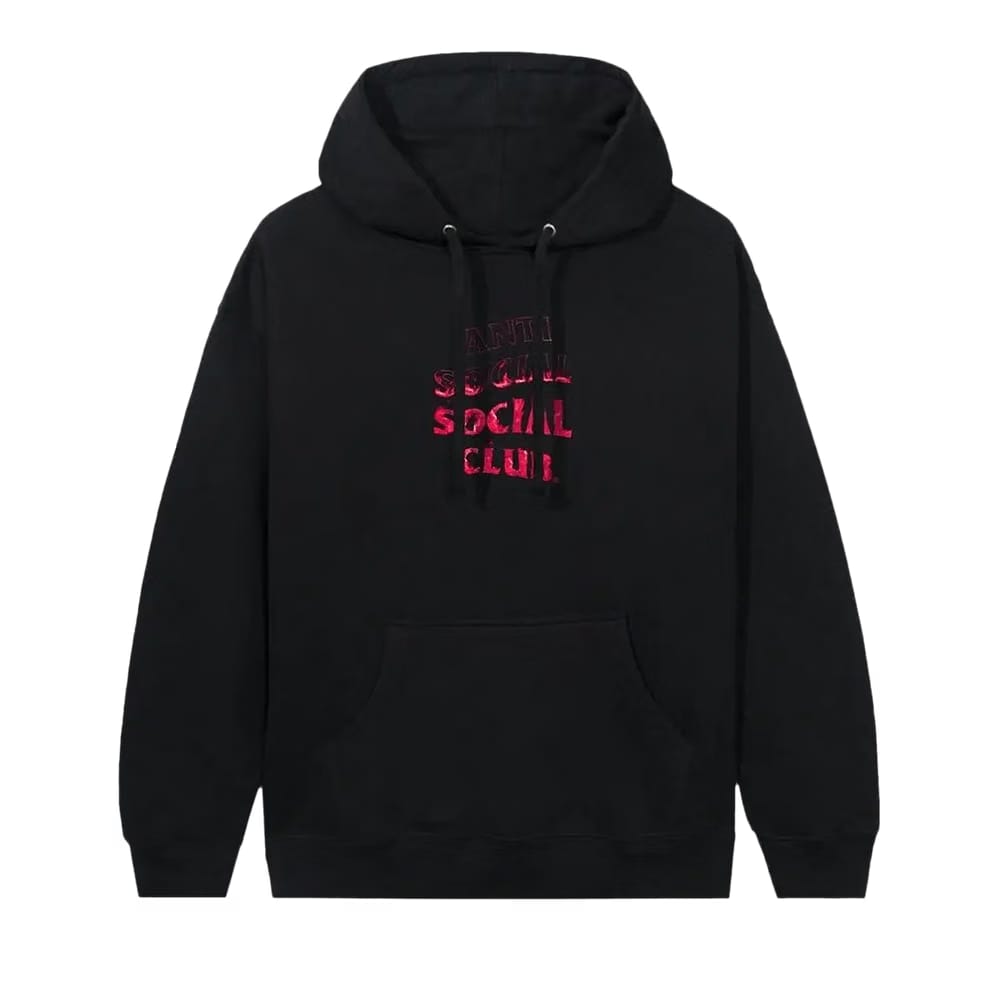 Anti Social Social Club A Fire Inside Hoodie Black/Pink Flame