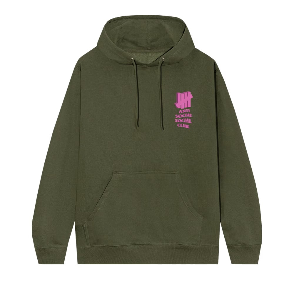 Anti Social Social Club 1st And La Brea Hoodie Army Heather