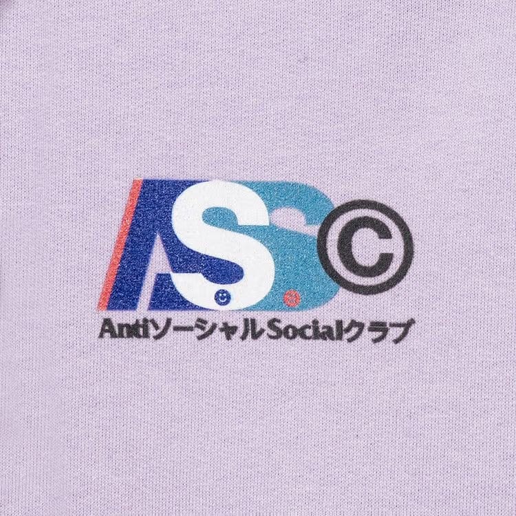 Anti Social Social Club Build Up Hoodie Lavender