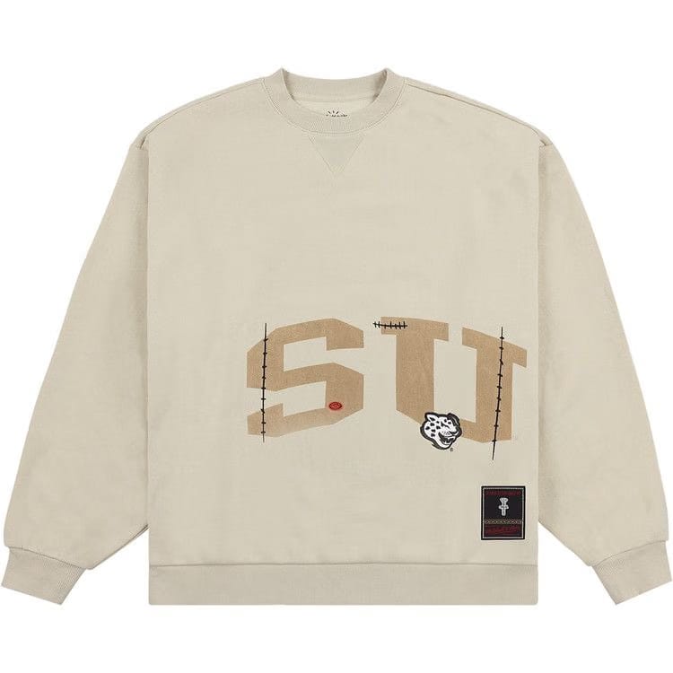 Cactus Jack by Travis Scott x Mitchell & Ness Southern University Crewneck Tan