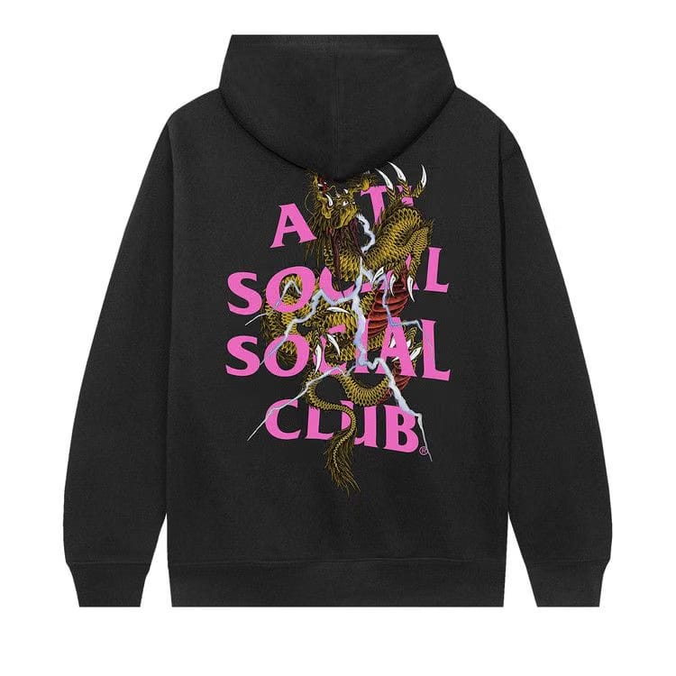 Anti Social Social Club Double Dragon Hoodie Black