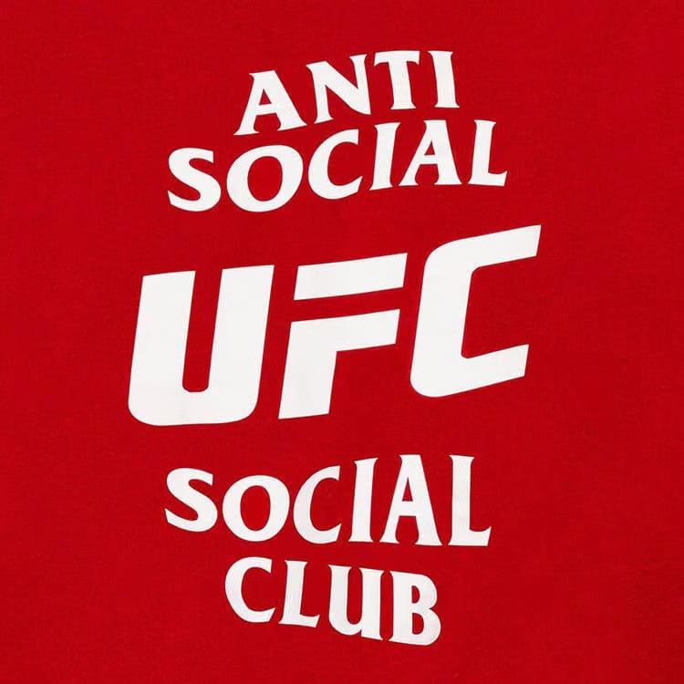 Anti Social Social Club x UFC Self-Titled Hoodie Red