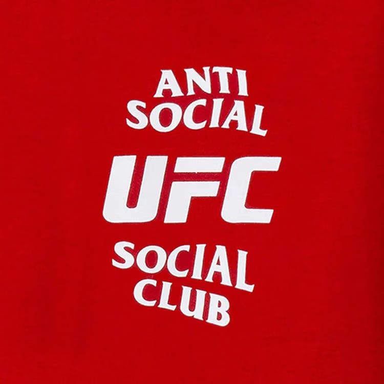 Anti Social Social Club x UFC Self-Titled Hoodie Red
