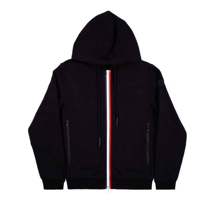 Moncler Maglia Cardi Hoodie With Zipper Black