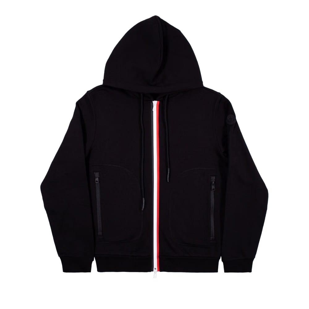 Moncler Maglia Cardi Hoodie With Zipper Black