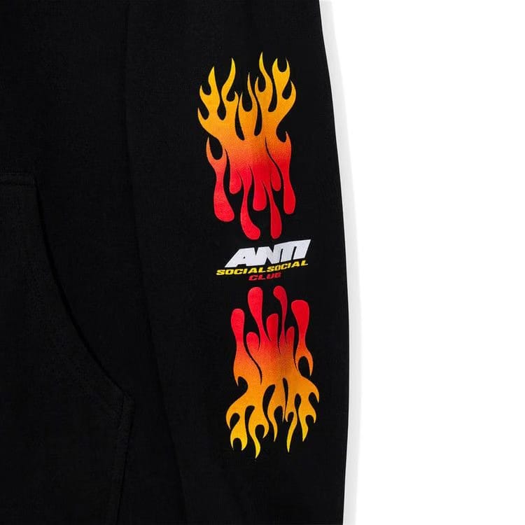 Anti Social Social Club Hot At First Hoodie Black