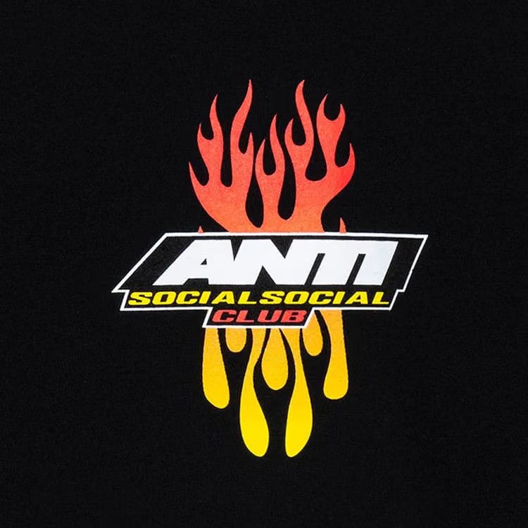 Anti Social Social Club Hot At First Hoodie Black