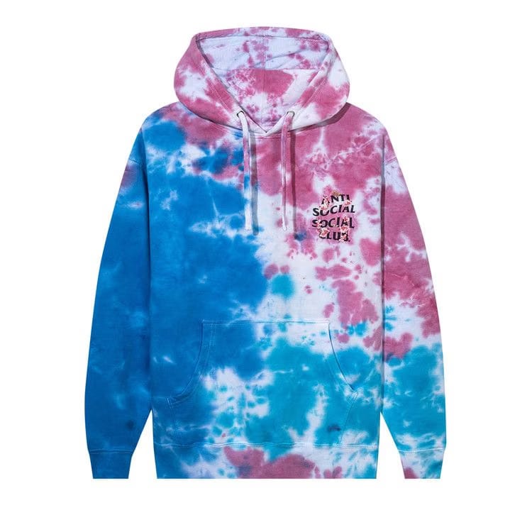 Anti Social Social Club Kkoch Hi-5 Candy Tie Dye Hoodie Blue