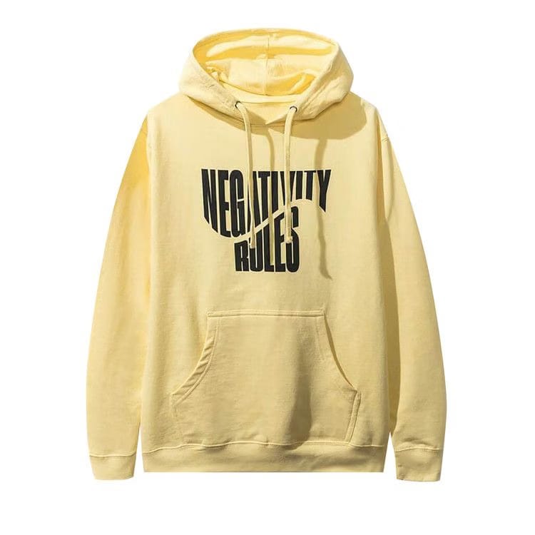 Anti Social Social Club Negativity Rules Hoodie Yellow