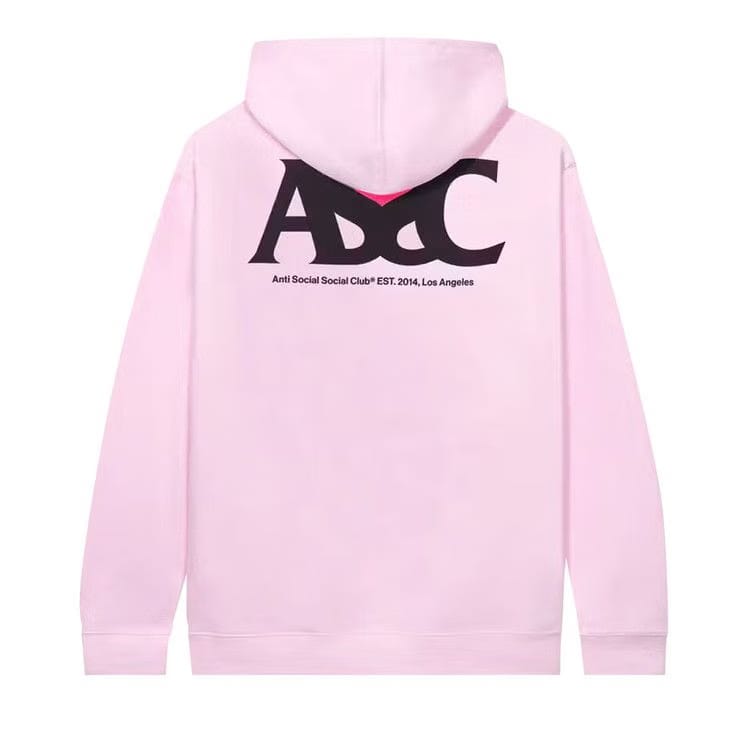Anti Social Social Club Negative Space Hoodie Pink
