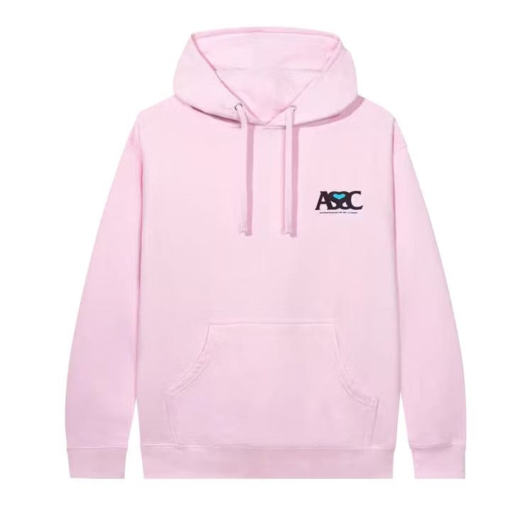 Anti Social Social Club Negative Space Hoodie Pink