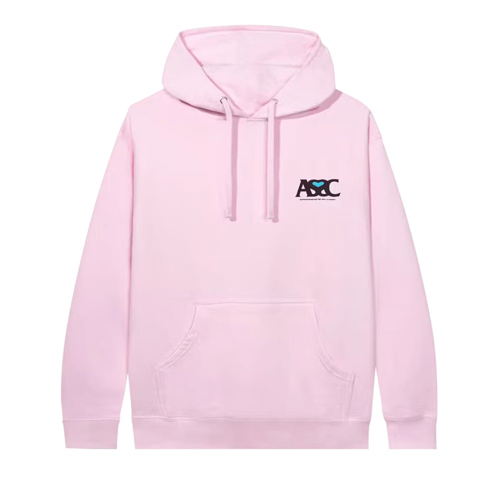 Anti Social Social Club Negative Space Hoodie Pink