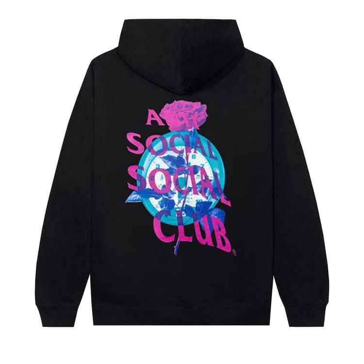 Anti Social Social Club Out Of Time Hoodie Black