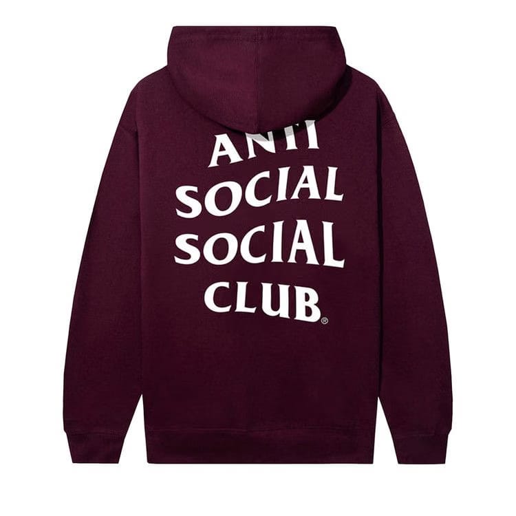 Anti Social Social Club Mind Games Hoodie Maroon