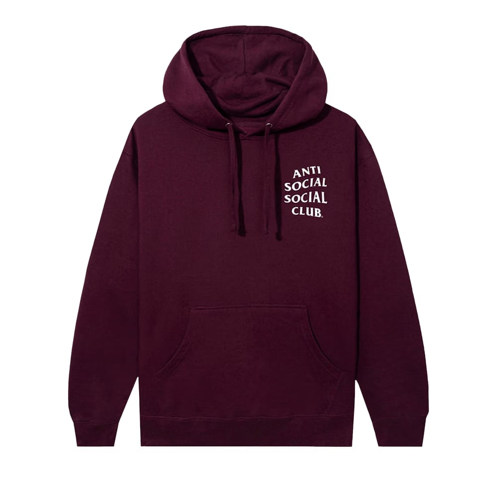 Anti Social Social Club Mind Games Hoodie Maroon