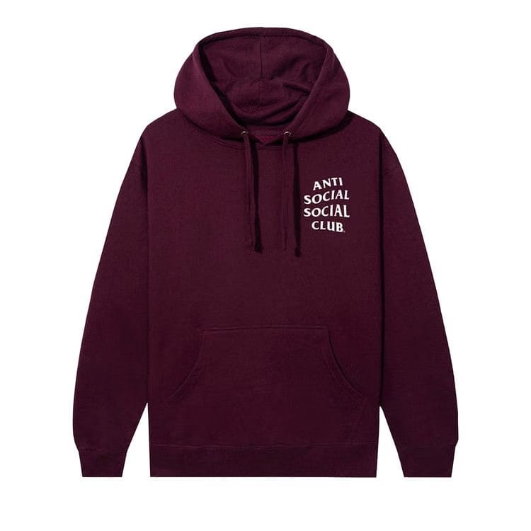 Anti Social Social Club Mind Games Hoodie Maroon