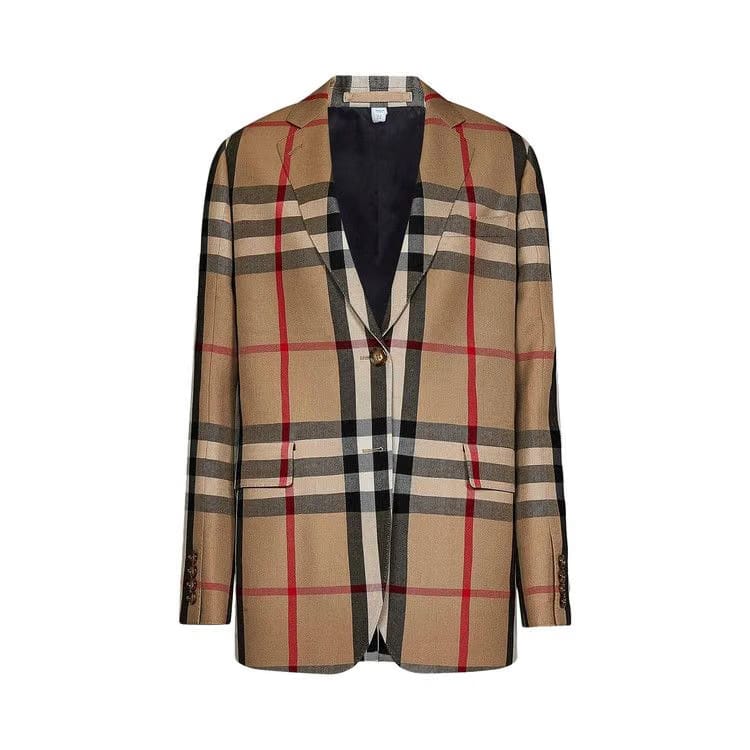 Burberry Check Tailored Jacket Archive Beige