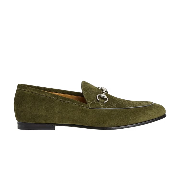 Gucci Horsebit Loafer Dark Green Suede