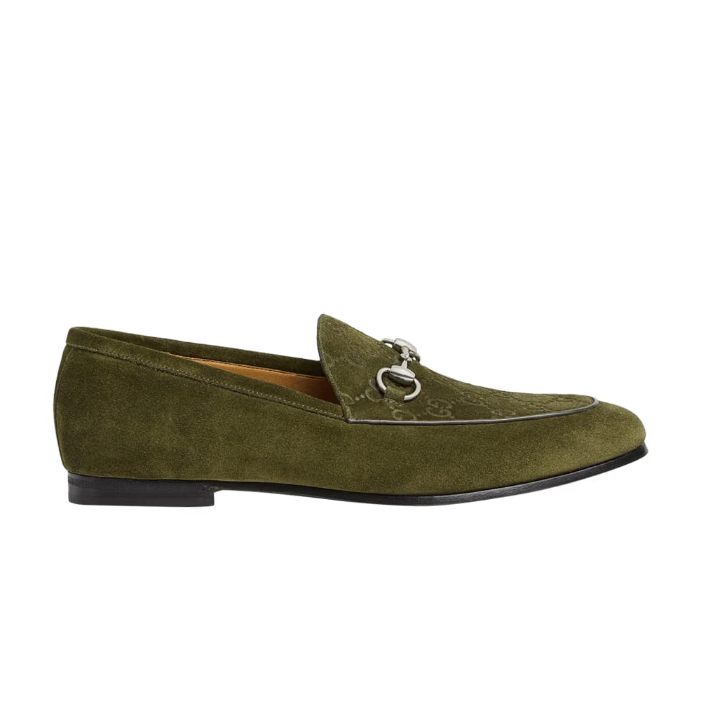 Gucci Horsebit Loafer Dark Green Suede