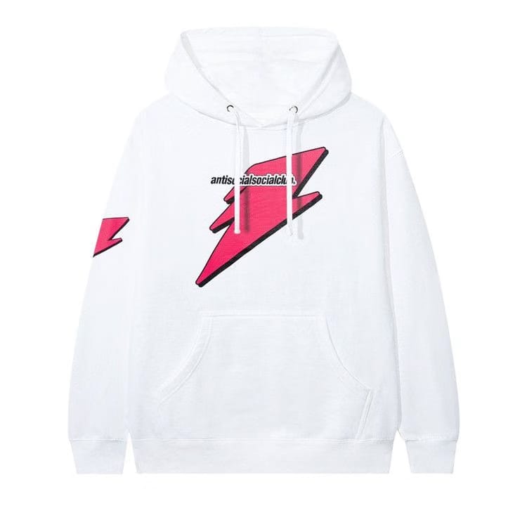 Anti Social Social Club Careless Bolt Hoodie White/Pink