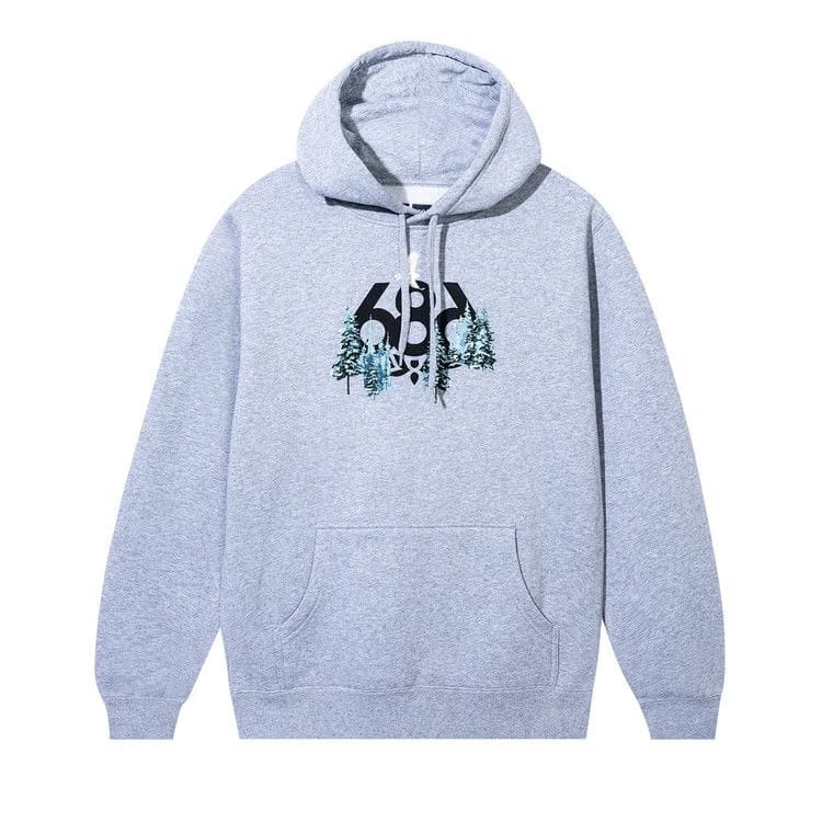 Anti Social Social Club x 686 Hardpack Hoodie Heather Grey