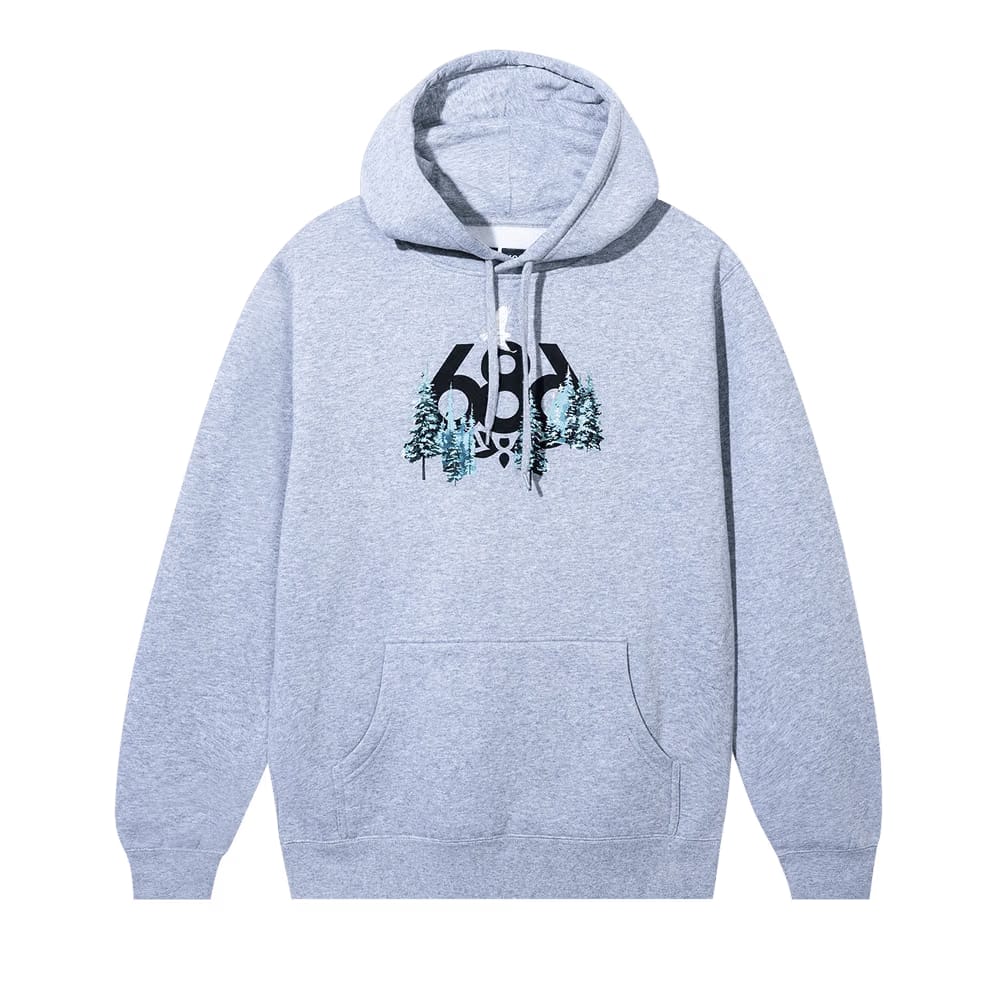 Anti Social Social Club x 686 Hardpack Hoodie Heather Grey